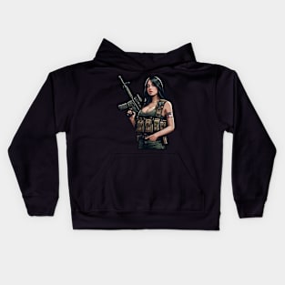 Tactical Girl Kids Hoodie